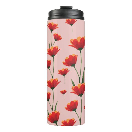 Dawnfire Poppies Thermosbeker (Voorkant)