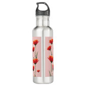 Dawnfire Poppies Waterfles (Achterkant)