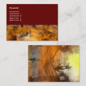 DAWNING DARK/ALIEN WORLDS Science Fiction Red Visitekaartje (Voorkant / Achterkant)