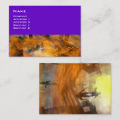 DAWNING DARK/ ALIEN WORLDS Science Fiction Visitekaartje (Voorkant / Achterkant)