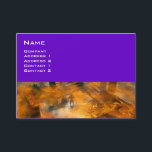 DAWNING DARK/ ALIEN WORLDS Science Fiction Visitekaartje<br><div class="desc">Reflecties in het lijst Temple of Water Animation van 3D film Hyperion World.</div>