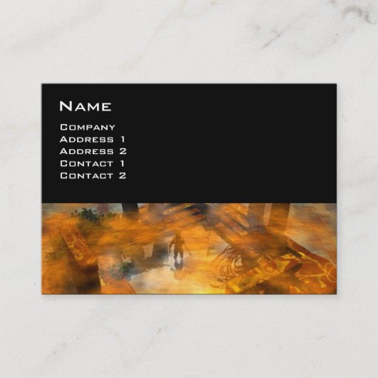 DAWNING DARK/ ALIEN WORLDS Science Fiction Visitekaartje (Voorkant)