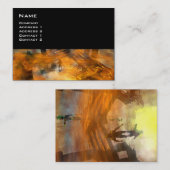 DAWNING DARK/ ALIEN WORLDS Science Fiction Visitekaartje (Voorkant / Achterkant)