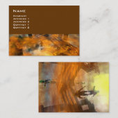 DAWNING DARK/ ALIEN WORLDS Science Fiction Visitekaartje (Voorkant / Achterkant)