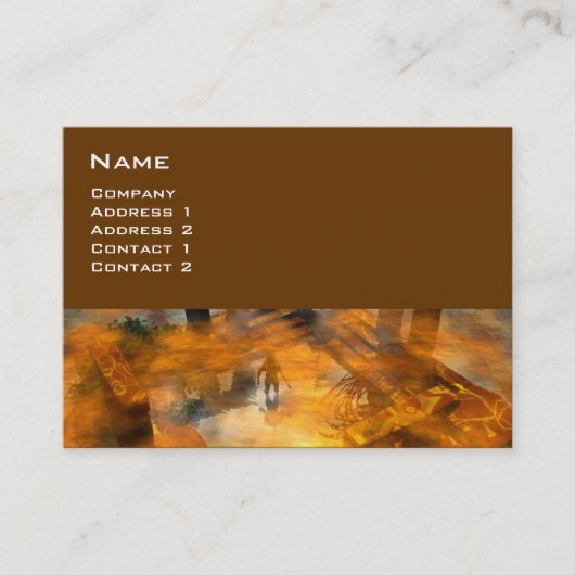 DAWNING DARK/ ALIEN WORLDS Science Fiction Visitekaartje (Voorkant)