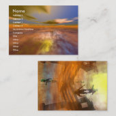 DAWNING DARK/Clouds of a Dream Scape,Sci-Fi,Techno Visitekaartje (Voorkant / Achterkant)