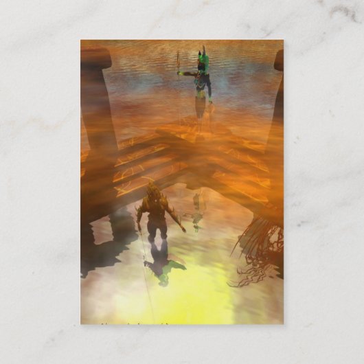 DAWNING DARK/Clouds of a Dream Scape,Sci-Fi,Techno Visitekaartje (Achterkant)