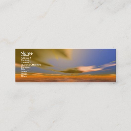 DAWNING DARK/Clouds of Dreamweaver Science Fiction Mini Visitekaartje (Voorkant)