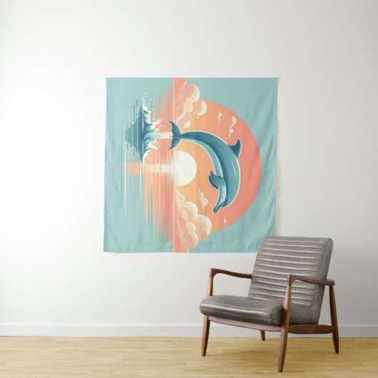 Dawn's Aquatic Ballet Wandkleed (In Situ (horizontaal))