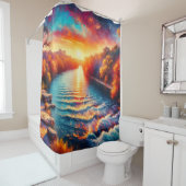 Dawn's Tranquil Embrace: Comal River Sunrise is he Douchegordijn (In situ)