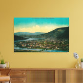 Dawson, Alaska Yukon Territory Town Uitzicht Canvas Afdruk (Insitu (Woonkamer))
