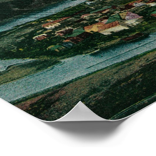 Dawson, Alaska Yukon Territory Town Uitzicht Poster (Hoek)