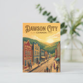 Dawson City Canada Briefkaart (Staand voorkant)