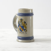 Dawson Coat of Arms Stein - Familiecrest Bierpul (Voorkant links)