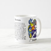 Dawson Family Coat of Arm mok (Voorkant rechts)