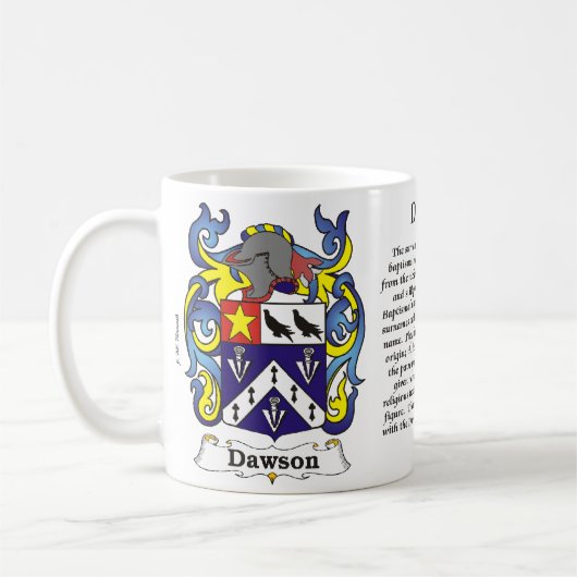 Dawson Family Coat of Arm mok (Links)