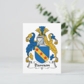Dawson Family Crest Briefkaart (Staand voorkant)