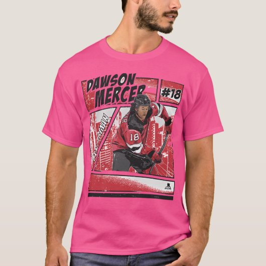 Dawson Mercer New Jersey Comic T-shirt (Voorkant)