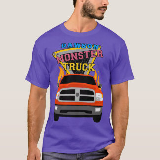 Dawson name with monster truck t-shirt