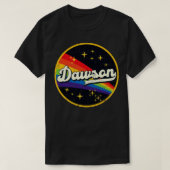 Dawson regenboog in ruimte  grunge stijl t-shirt (Design voorkant)