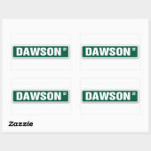Dawson Street naam Sticker (Vel)