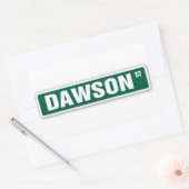 Dawson Street naam Sticker (Envelop)