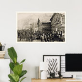 Dawson Yukon Territory Foto 1898 Poster (Thuiskantoor)