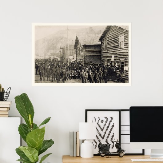 Dawson Yukon Territory Foto 1898 Poster (Thuiskantoor)