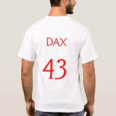 Dax, #43 voor de Niners T-shirt (Achterkant)