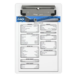 DAX 737-klembordchecklist Mini Klembord