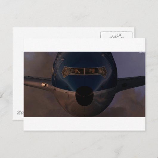 DAX B737 Evening Postcard Briefkaart (Voorkant / Achterkant)