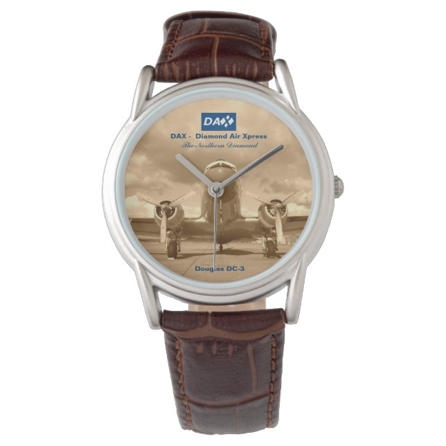 DAX - Diamond Air Xpress DC-3 Pilot's Watch Horloge (Voorkant)
