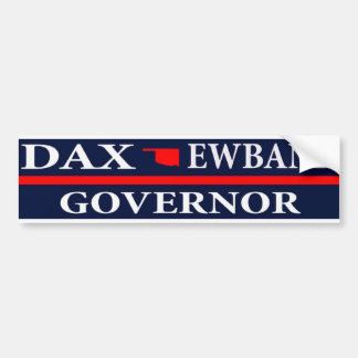 Dax Ewbank als gouverneur van Oklahoma Bumpersticker
