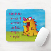 Dax the Dino Monster, met de mousepad. Muismat (Met muis)