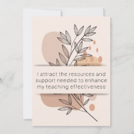 Day 27 Teacher Affirmation Mental Health Card