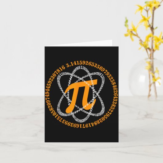 Day 3,14 Number Symbol Math Science Gift  Kaart (Gele Bloem)