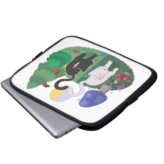 Day and Night Laptop Sleeve (Voorkant onderkant)