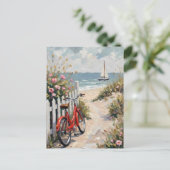 Day at the Beach Briefkaart (Staand voorkant)
