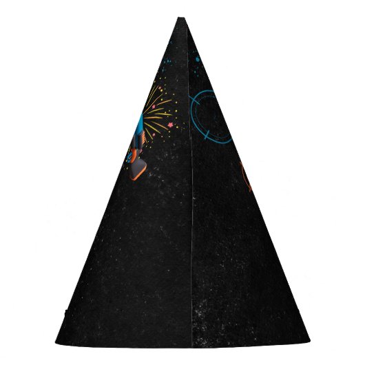 Day Boy Cool Nerf Wars Party Top Pistool 5e Verjaa Feesthoedjes (Achterkant)