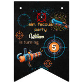 Day Boy Cool Nerf Wars Party Top Pistool 5e Verjaa Vlaggetjes (Eerste vlag)