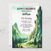 Day Boy Tree Fun Cliff Rock klimmen 21e verjaardag Kaart (Voorkant)