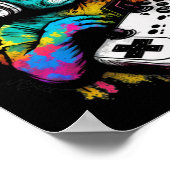 Day Boys Gamer Shirt Video Game Controller Bunny 1 Poster (Hoek)