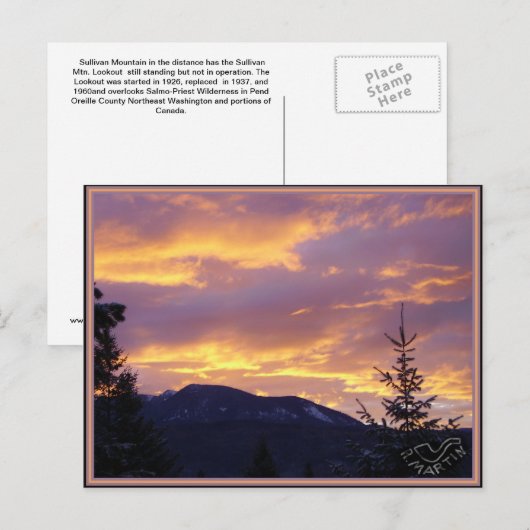 Day Break Sullivan Mountain Briefkaart (Voorkant / Achterkant)