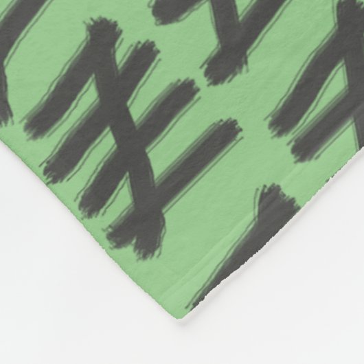 Day Count Pattern Black op elke kleurenventilatorb Fleece Deken (Hoek)