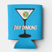 Day Dinking Martini Glass met Pickleball Olive Blikjeskoeler (Achterkant)