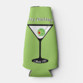 Day Dinking - Pickleball Martini Olive Pickleball Flesjeskoeler (Voorkant)