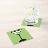 Day Dinking - Pickleball Martini Olive Pickleball Kartonnen Onderzetters (Insitu)