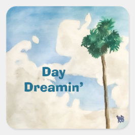 Day Dreamin Vierkante Sticker