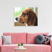 Day Dreaming Beagle Canvas Afdruk (Insitu (Woonkamer))