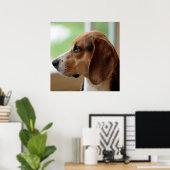 Day Dreaming Beagle Poster (Thuiskantoor)